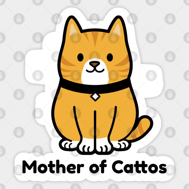 Mother of Cattos Sticker by Comrade Jammy